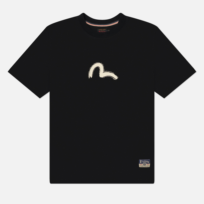 Мужская футболка Evisu Heritage Hand Brush Daicock Printed