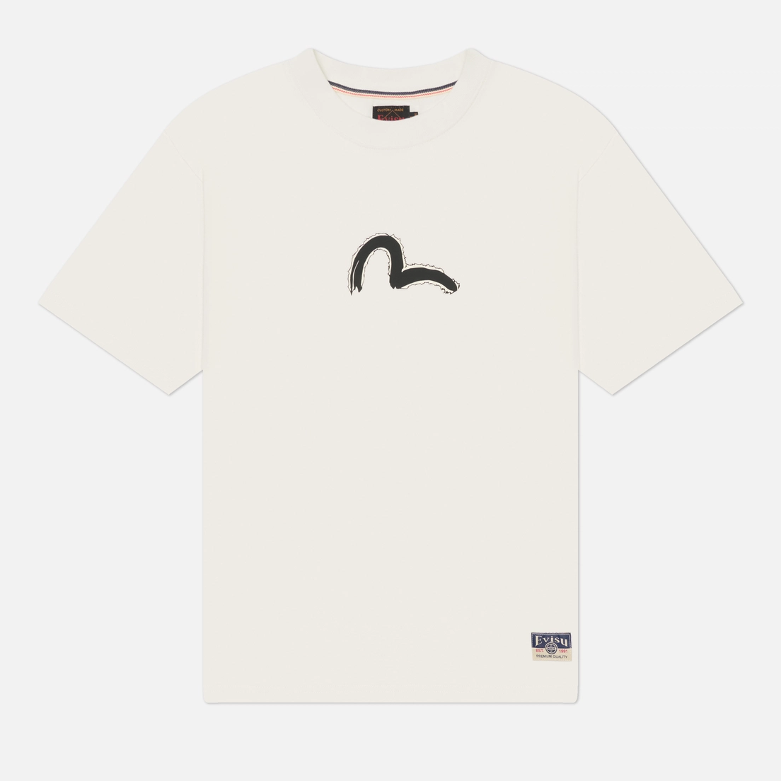 Evisu Мужская футболка Heritage Hand Brush Daicock Printed