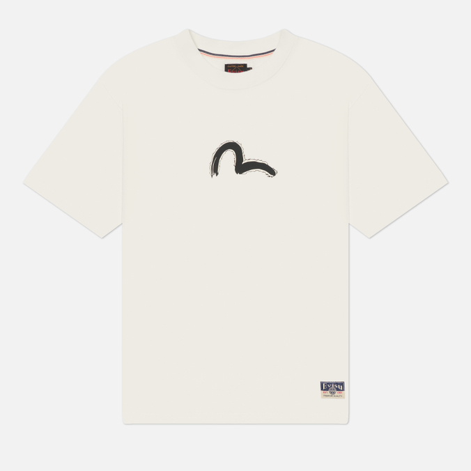 Мужская футболка Evisu Heritage Hand Brush Daicock Printed