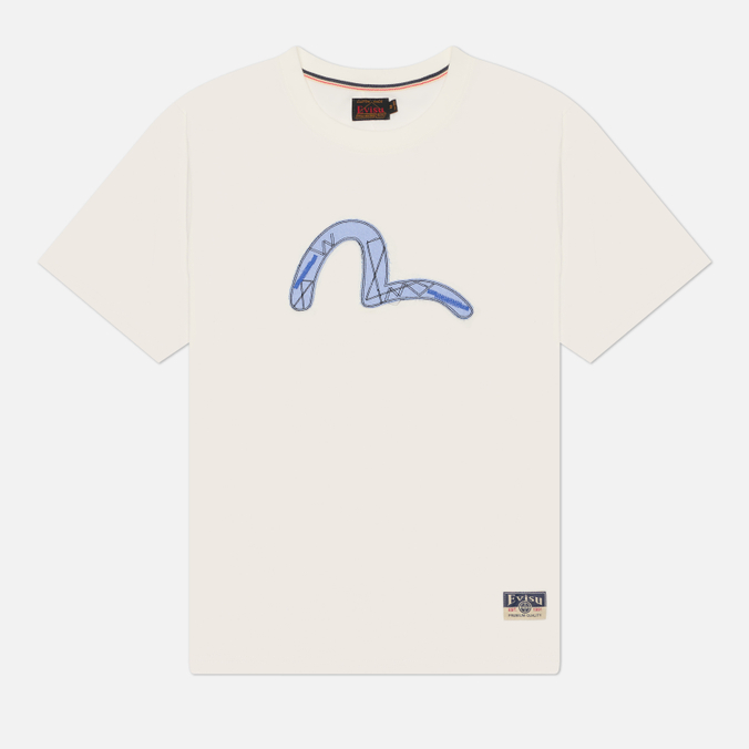 Мужская футболка Evisu Heritage Mixture Frabic Logo Applique