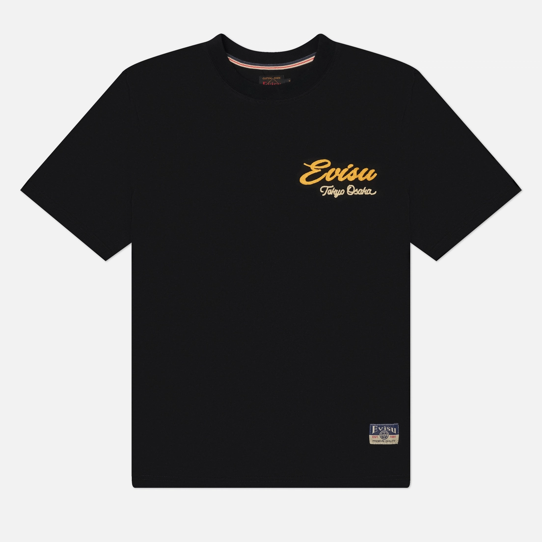 Evisu Мужская футболка Heritage Duo Leopard Printed & Embroidery