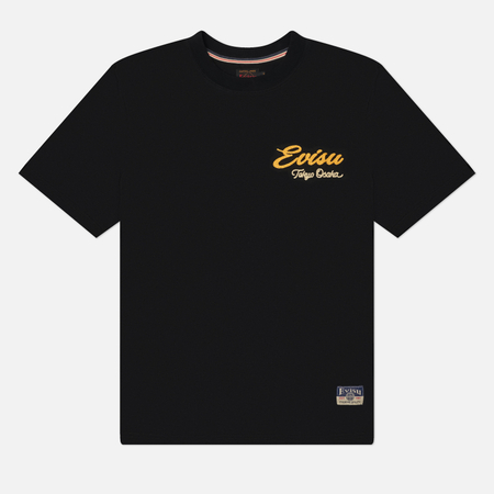 Мужская футболка Evisu Heritage Duo Leopard Printed & Embroidery, цвет чёрный, размер L