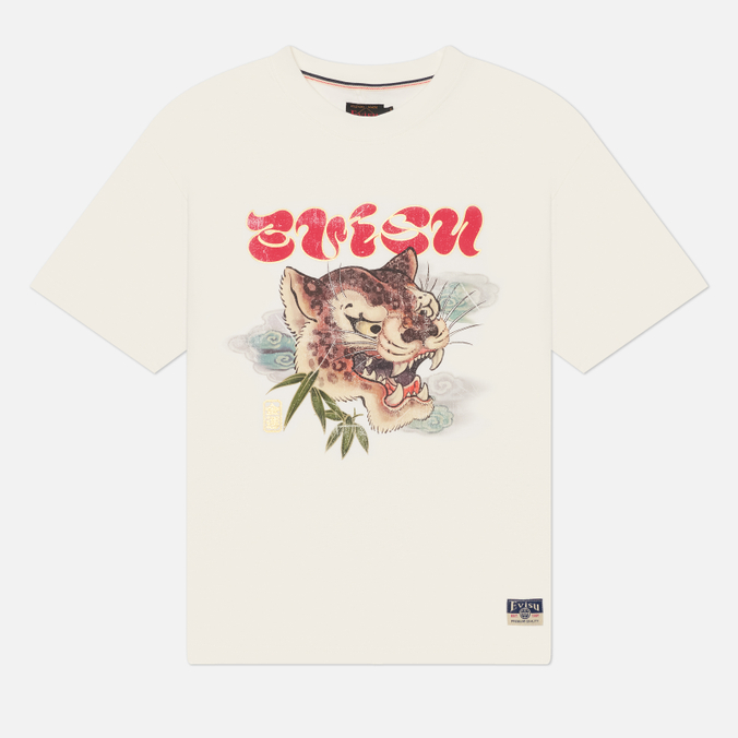 Мужская футболка Evisu Heritage Leopard Head Printed