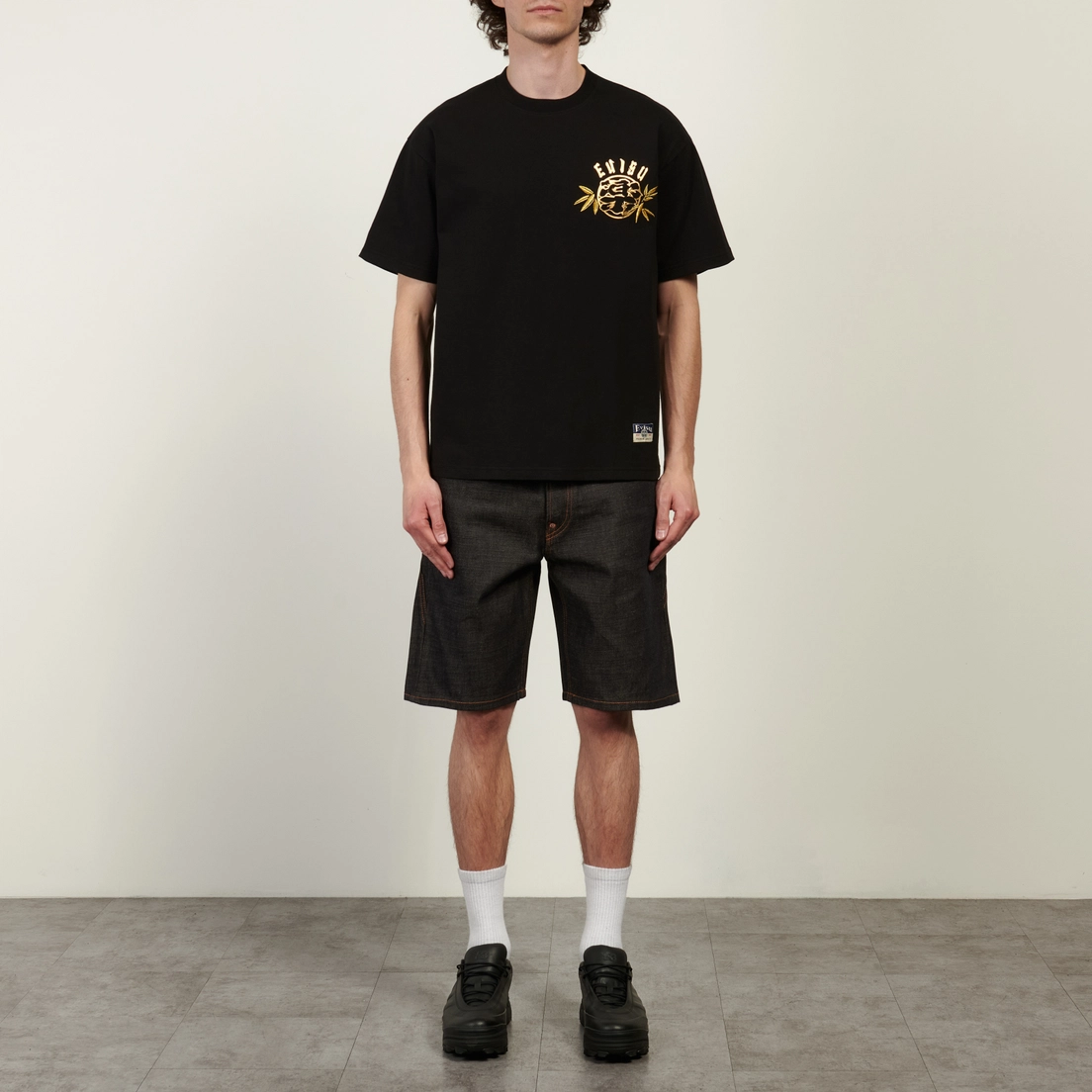 Evisu Мужская футболка Heritage Kanji Leopard Printed