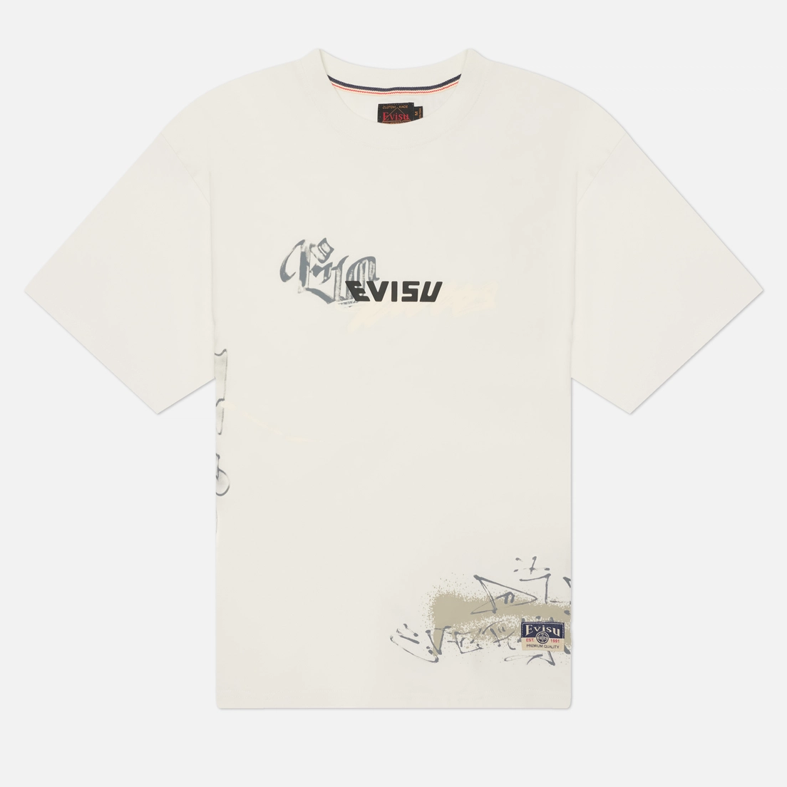 Evisu Мужская футболка Heritage Graffiti All Over Print