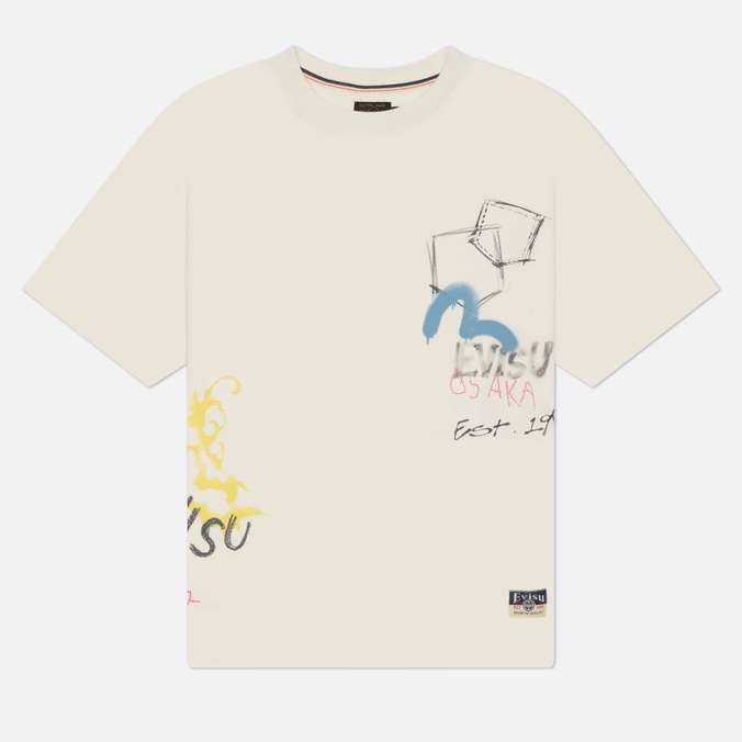 Мужская футболка Evisu Heritage Hand-Drawn Multi-Pocket & Daicock Print