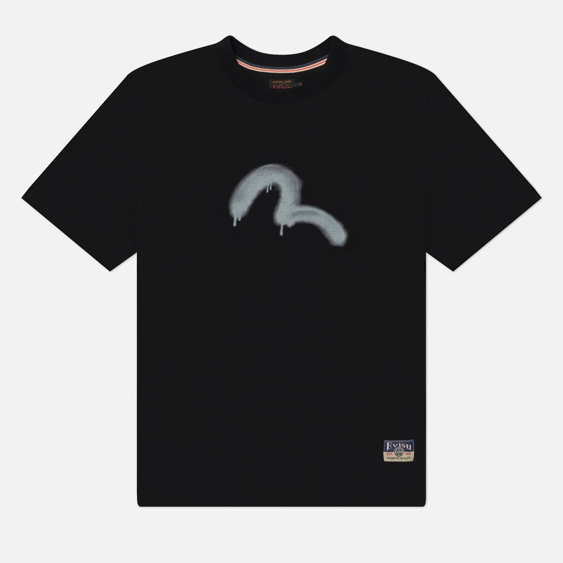 Мужская футболка Evisu Heritage Angel & Graffiti Slogan Printed