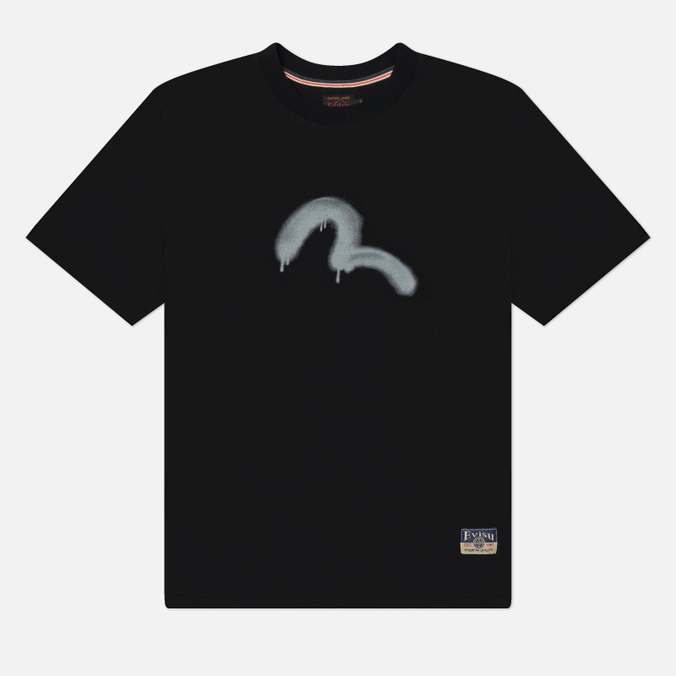 Мужская футболка Evisu Heritage Angel & Graffiti Slogan Printed