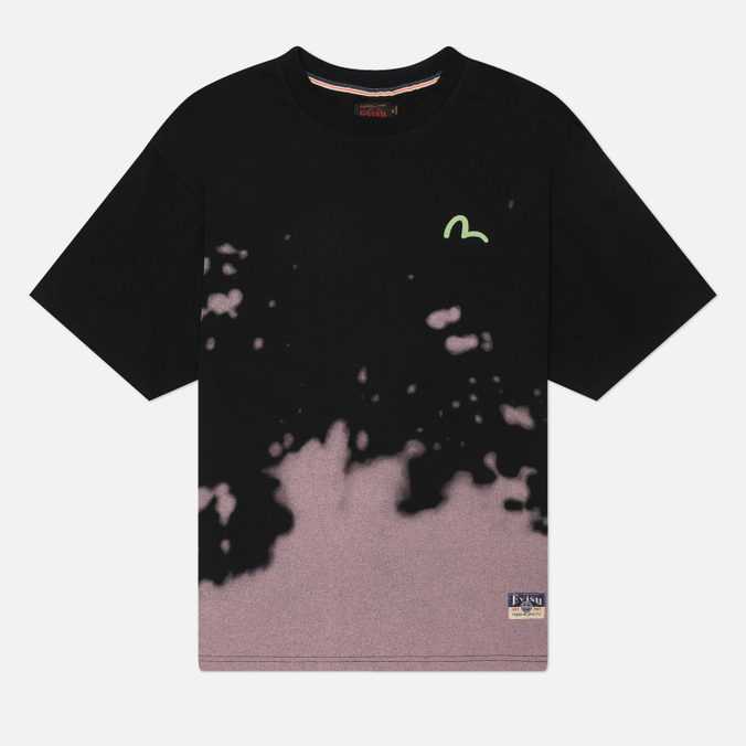 Мужская футболка Evisu Heritage Angel & Graffiti Printed Dip Dye