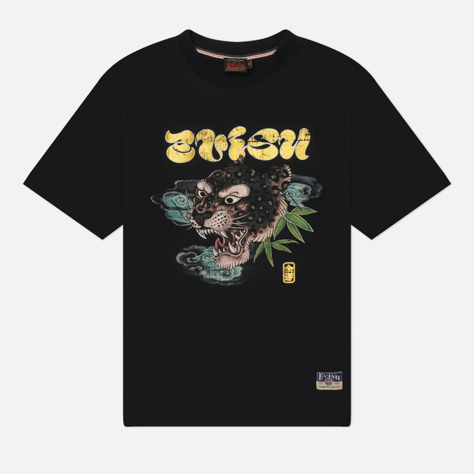 Мужская футболка Evisu Heritage Leopard Head Printed