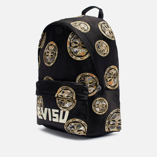 Рюкзак Evisu Brocade Applique Kamon & Evisu Logo Embroidered Black