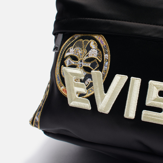 Рюкзак Evisu Brocade Applique Kamon & Evisu Logo Embroidered Black