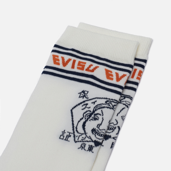 Носки Evisu Jacquard Godhead Short Off White