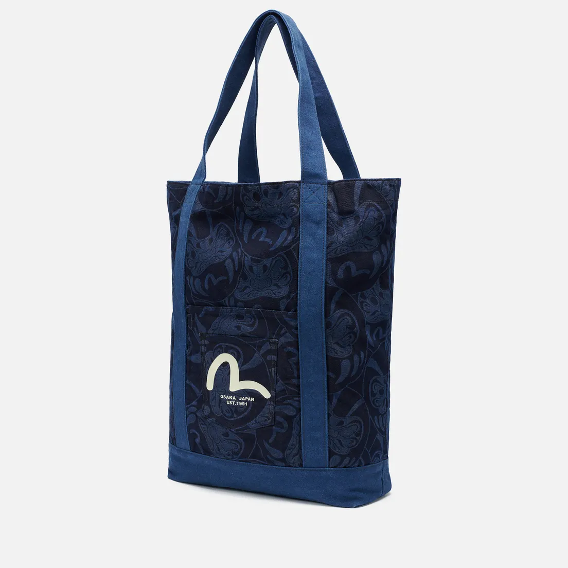 Evisu Сумка Daruma All Over Print Tote Denim