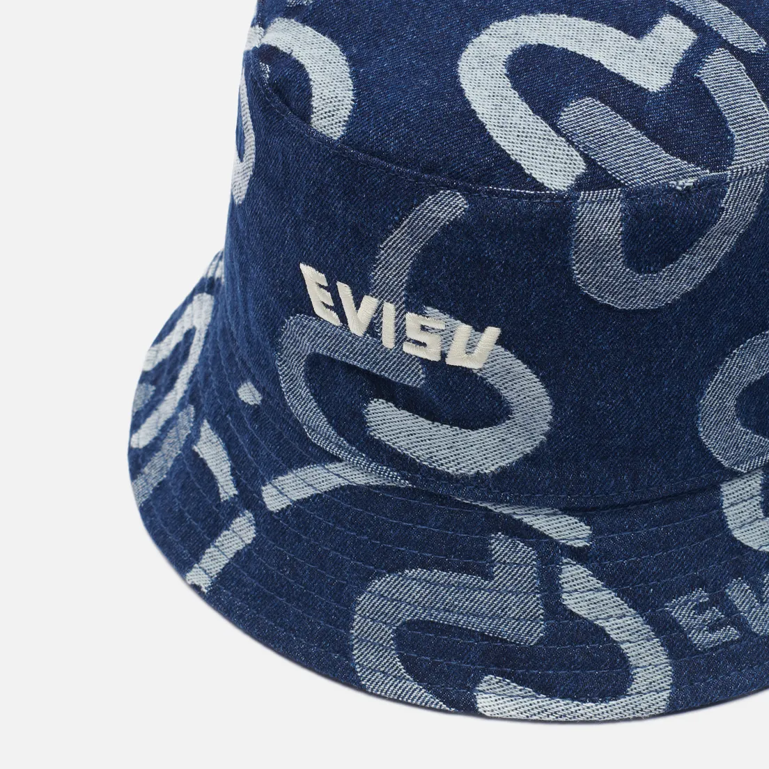 Evisu Панама Seagull All Over Jacquard Denim