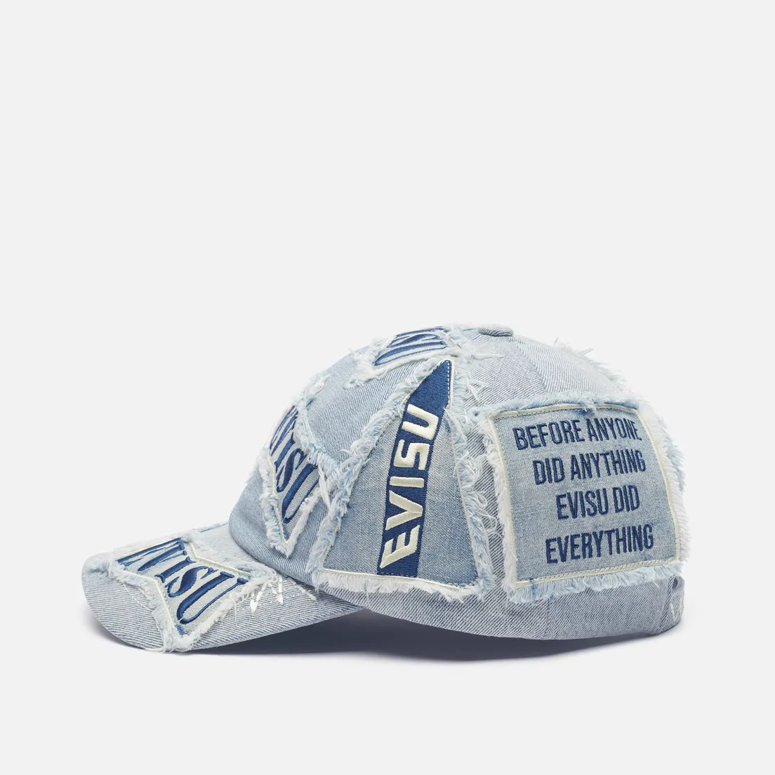 Evisu Кепка Multi Enlarged Badges Destoryed Denim