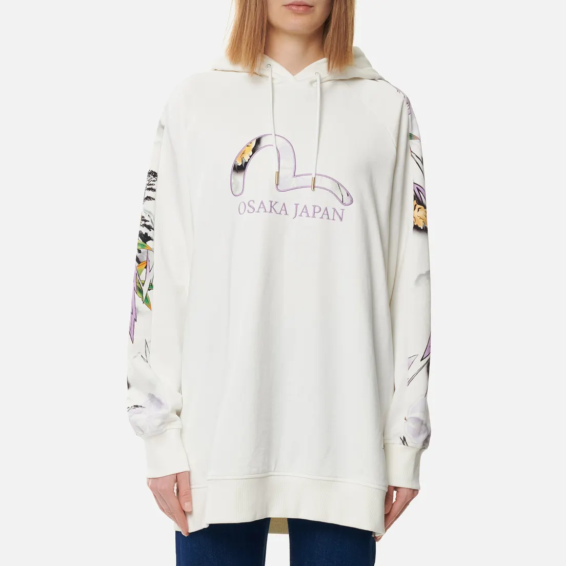 Evisu Женская толстовка Heritage Landscape All Over Printed Hoodie