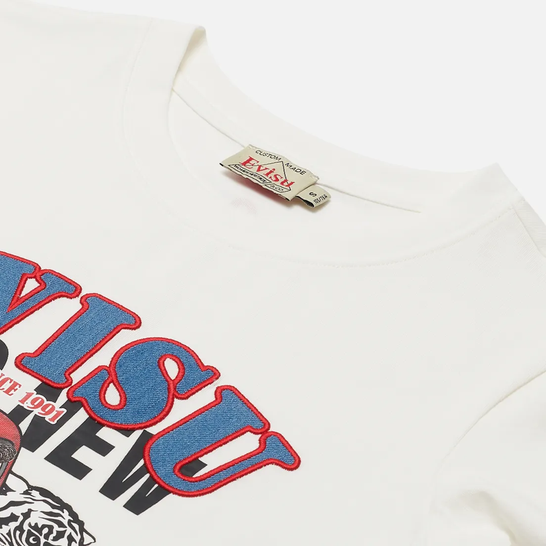Evisu Женская футболка Heritage Chambray Inserted & Daruma Printed