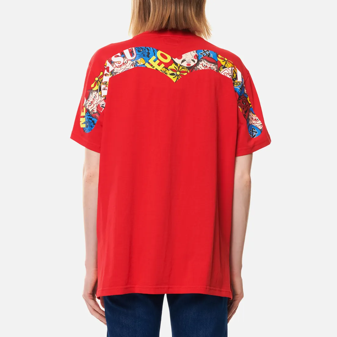 Evisu Женская футболка Heritage All Over Printed Boyfriend