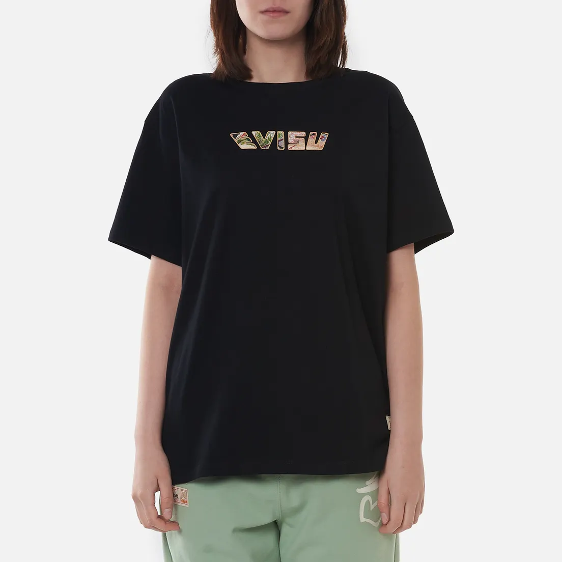 Evisu Женская футболка Gradated Daicock Crane & Brocade