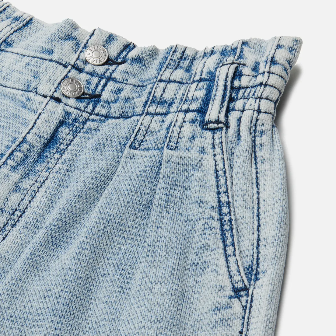 Evisu Женские шорты Embroidered Seagull Denim