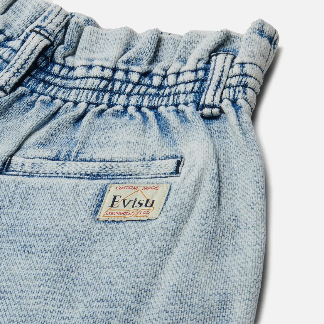 Evisu Женские шорты Embroidered Seagull Denim