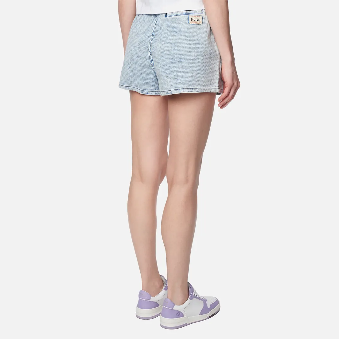 Evisu Женские шорты Embroidered Seagull Denim