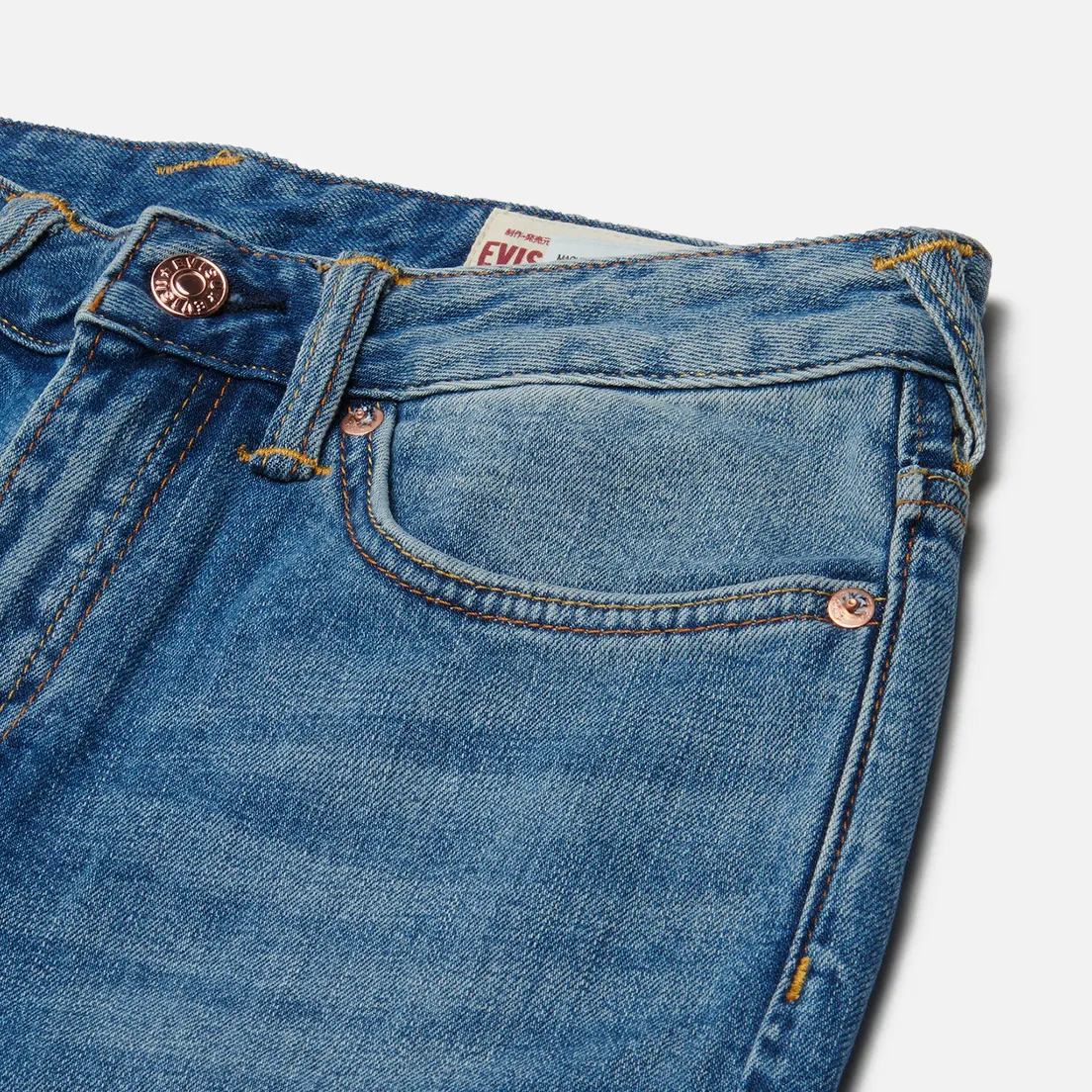Evisu Женские джинсы Embroidered Seagull Tsubaki Straight Leg