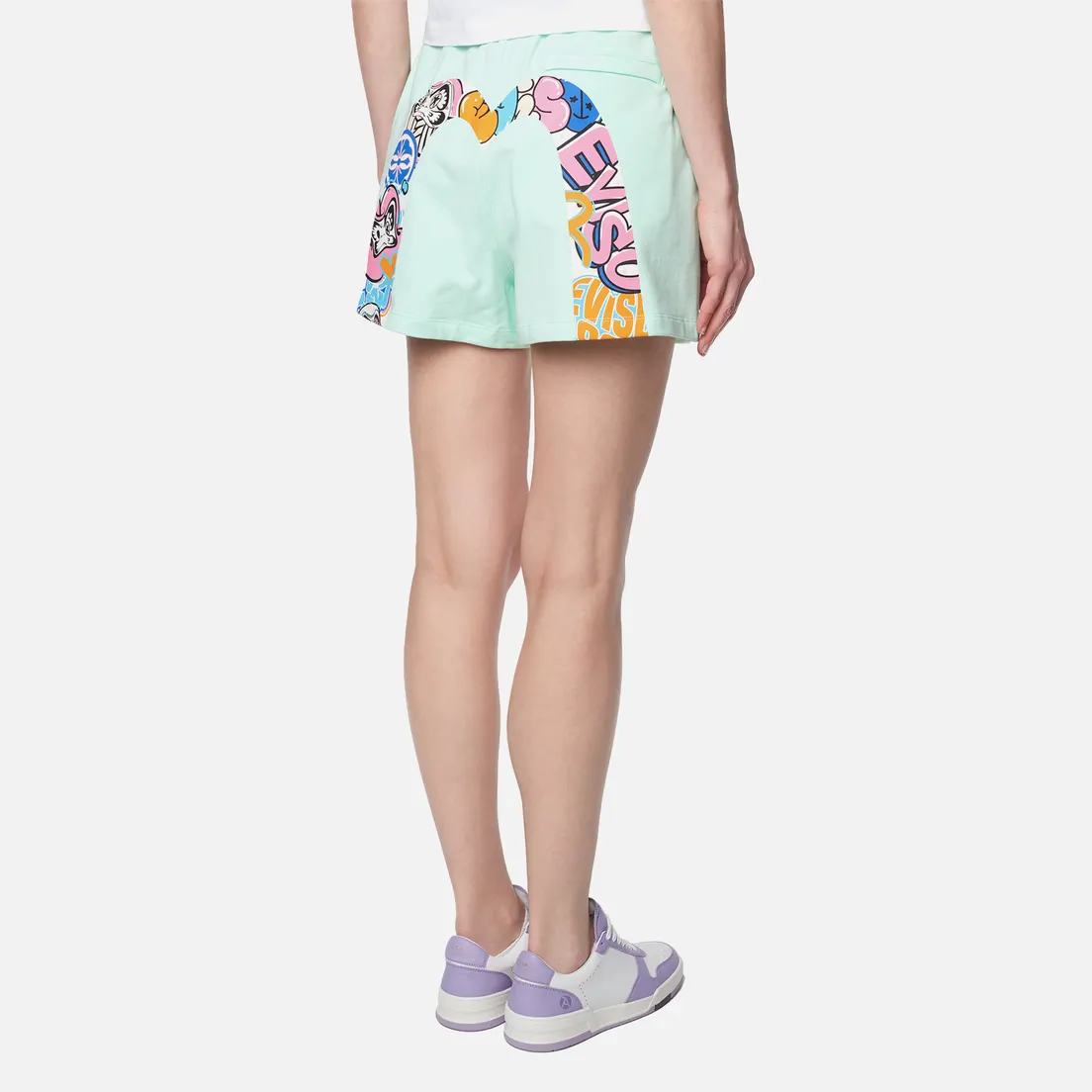 Evisu Женские шорты Daruma Printed Daicock