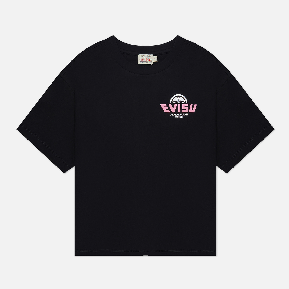 Evisu Женская футболка Fortune Cat Taiko Daruma Printed