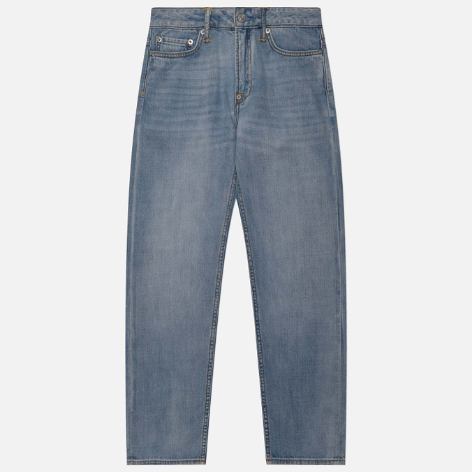 Женские джинсы Evisu Rhinestone & Embroudered Seagull Pocket Straight Fit, цвет голубой