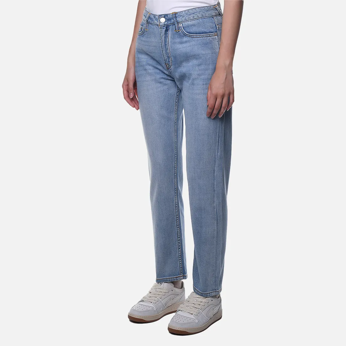 Evisu Женские джинсы Rhinestone & Embroudered Seagull Pocket Straight Fit