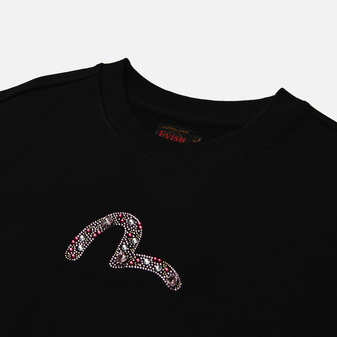 Evisu Женская толстовка Rhinestone Seagull Cropped