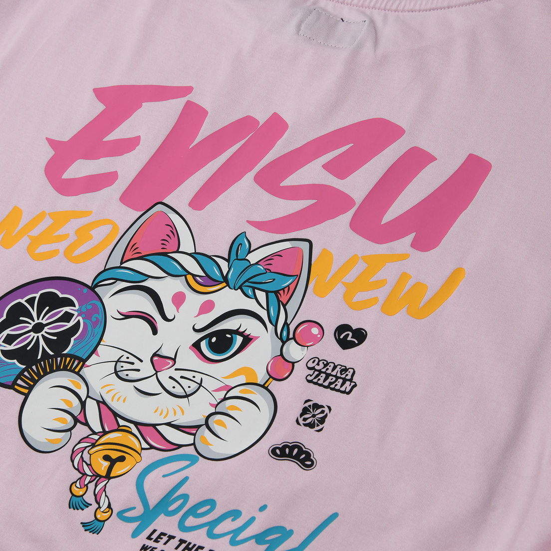 Evisu Женская толстовка Fortune Cat Printed Cropped