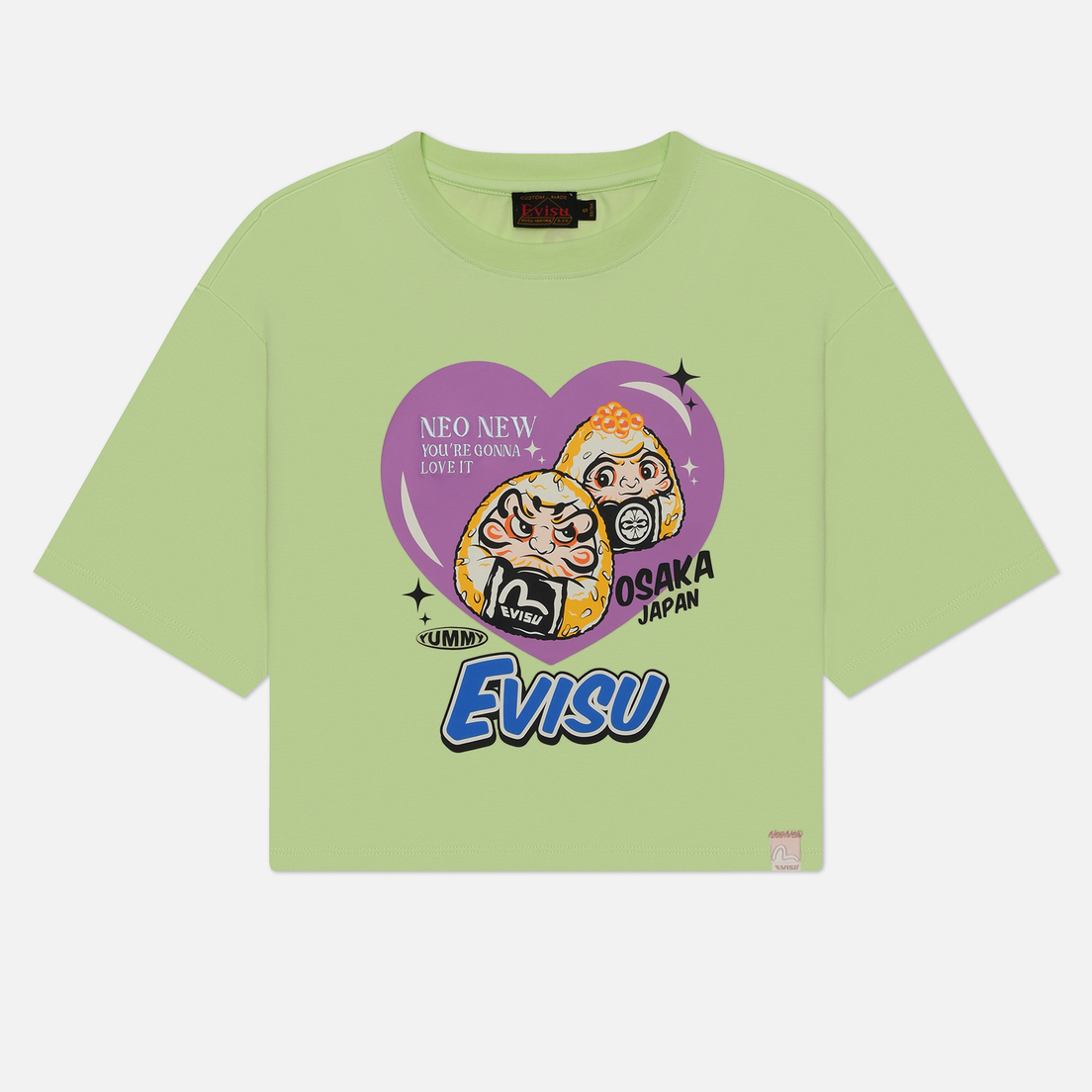 Evisu Женская футболка Daruma Onigiri Heart