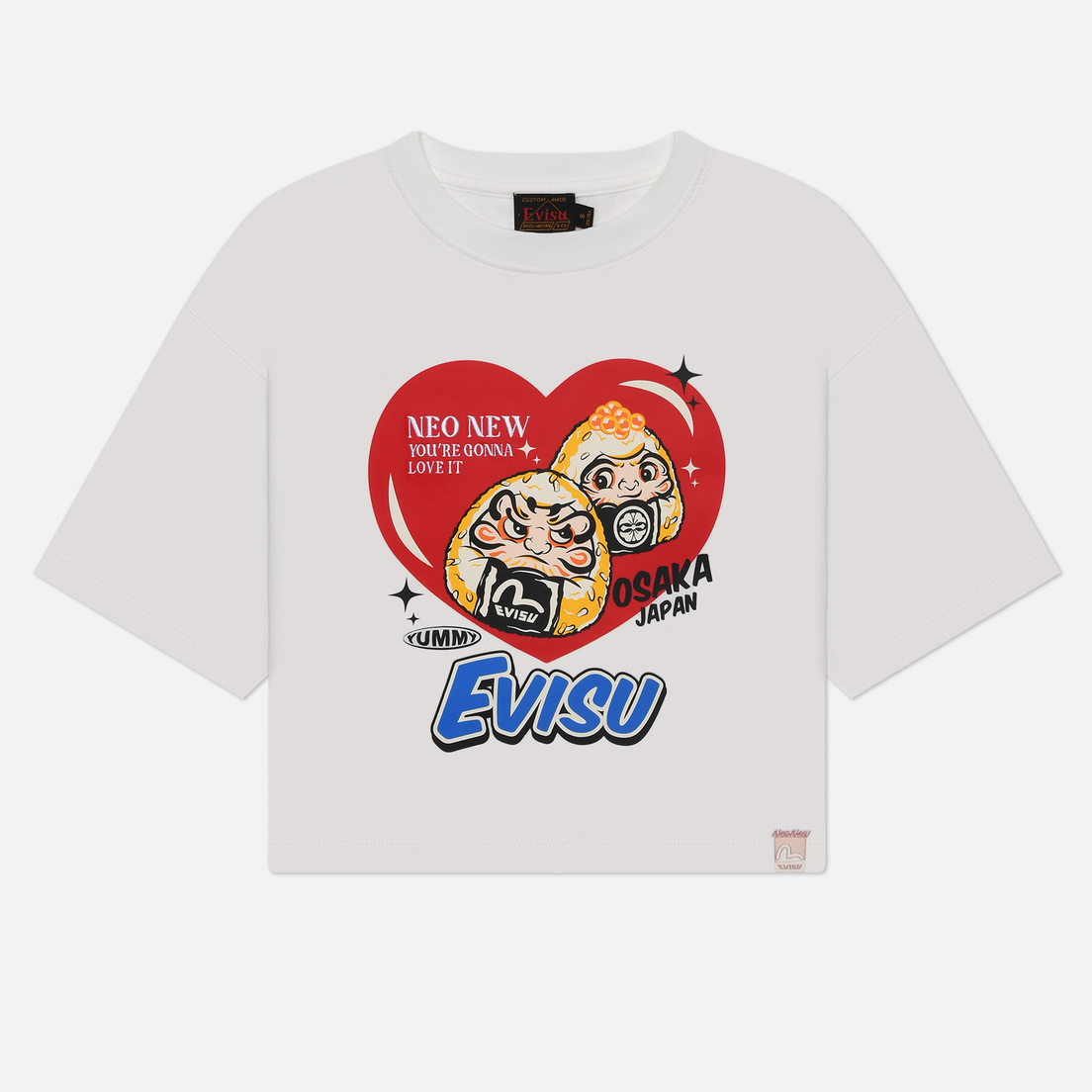 Evisu Женская футболка Daruma Onigiri Heart