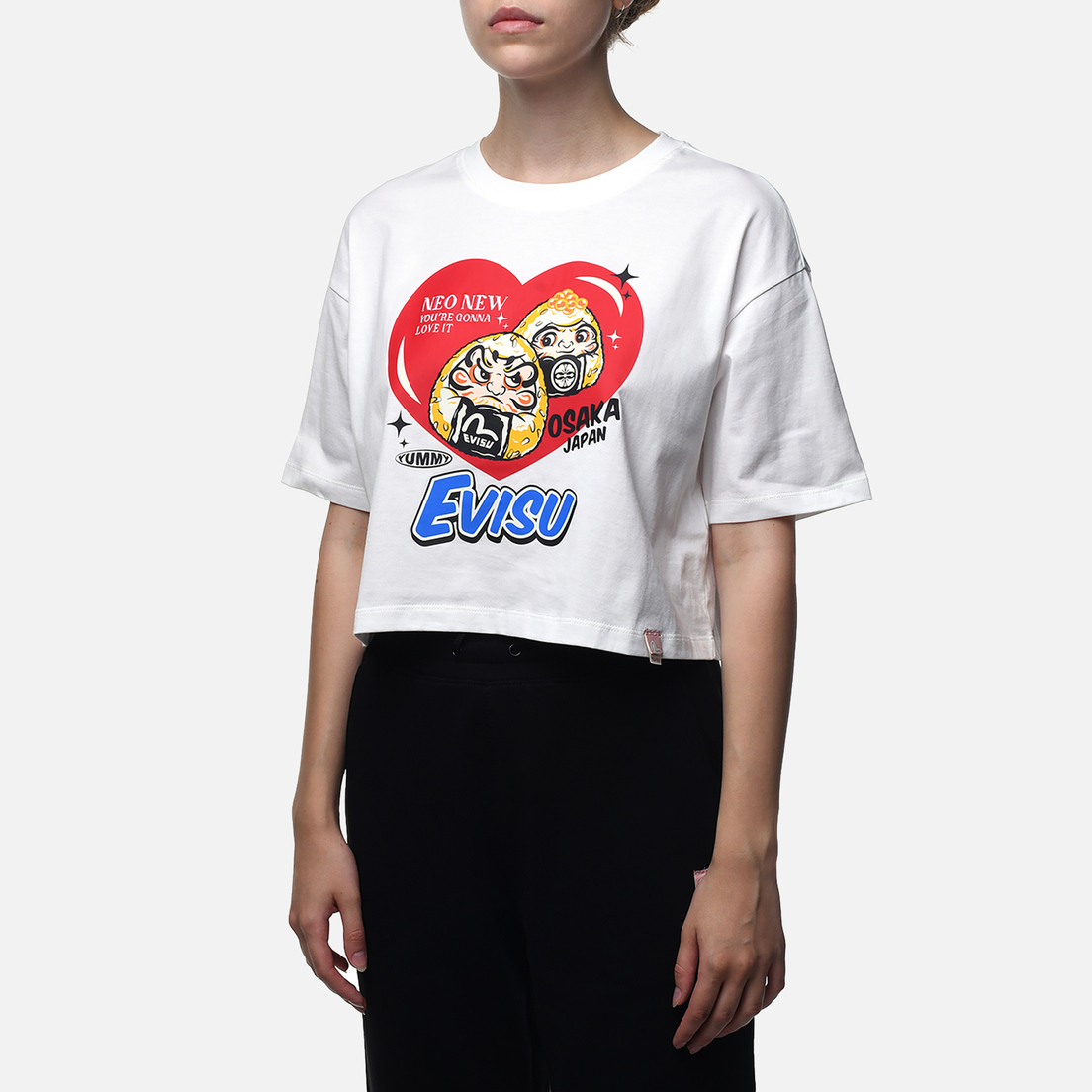 Evisu Женская футболка Daruma Onigiri Heart