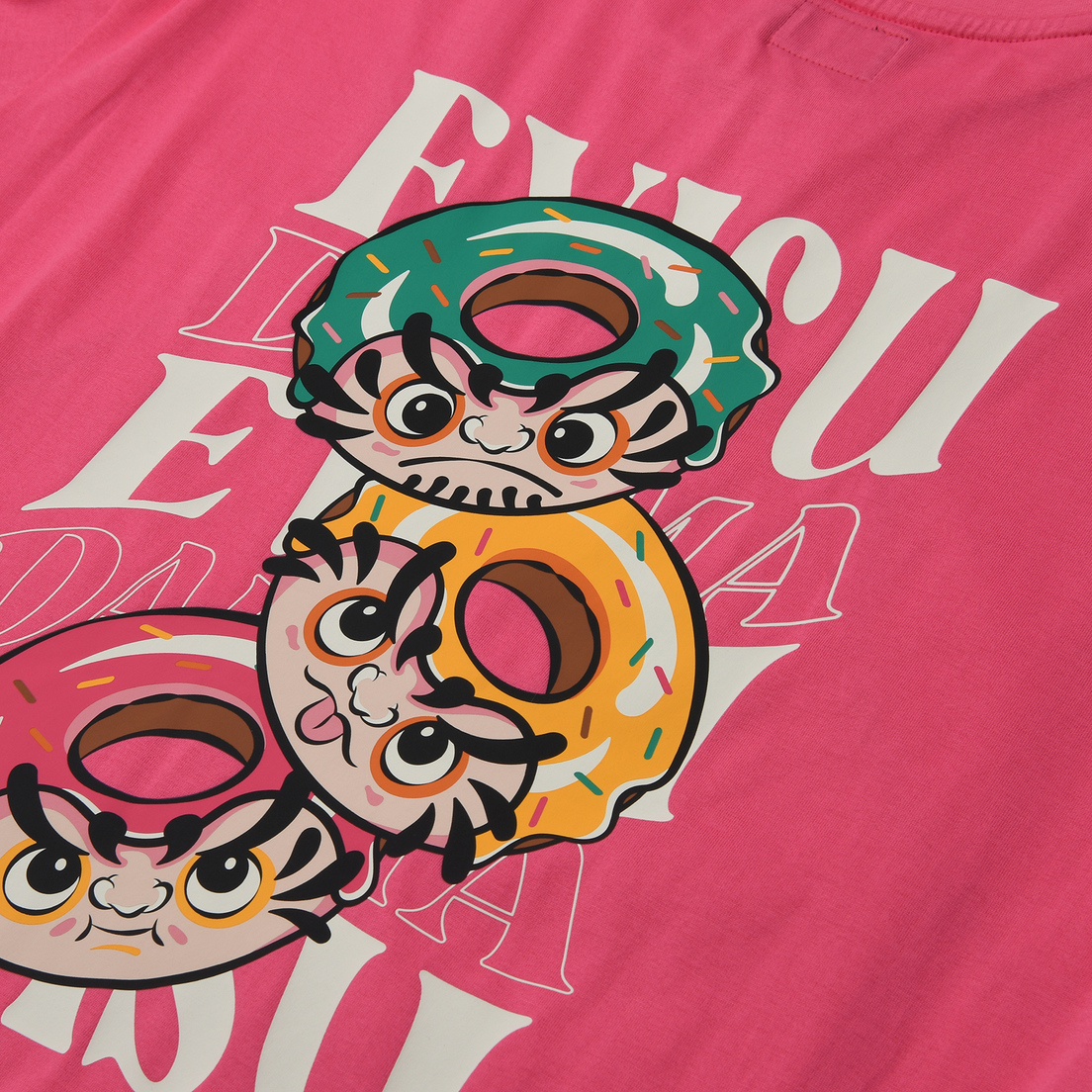 Evisu Женская футболка Daruma Doughnut Printed