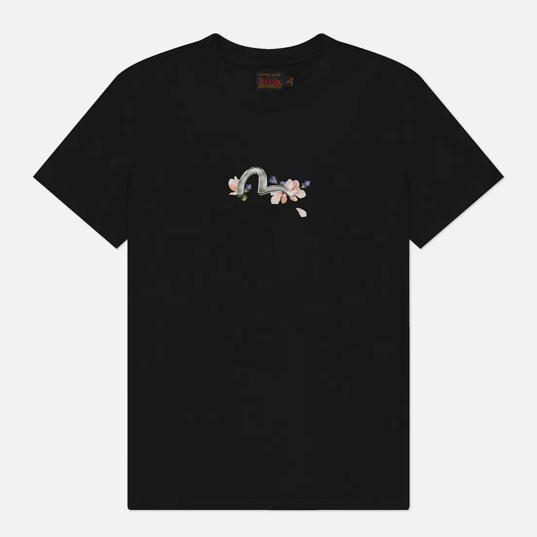 Evisu Женская футболка Printed Seagull Cranes Floral Regular