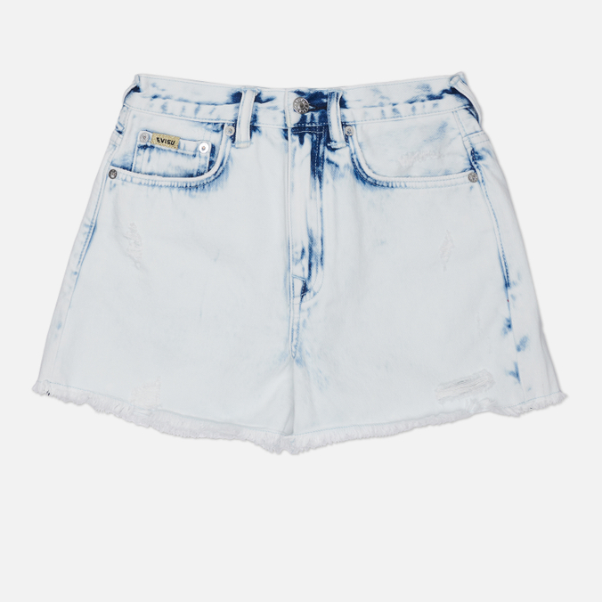 Женские шорты Evisu Seagull Kamon Embroidery Bleach Washed Denim 19190₽