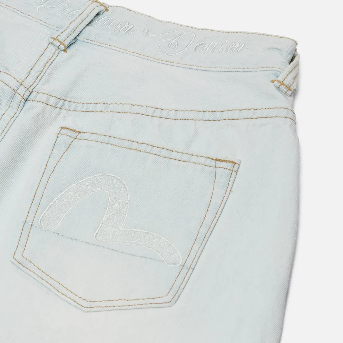 Evisu Женские джинсы Slitted Sleeves Seagull