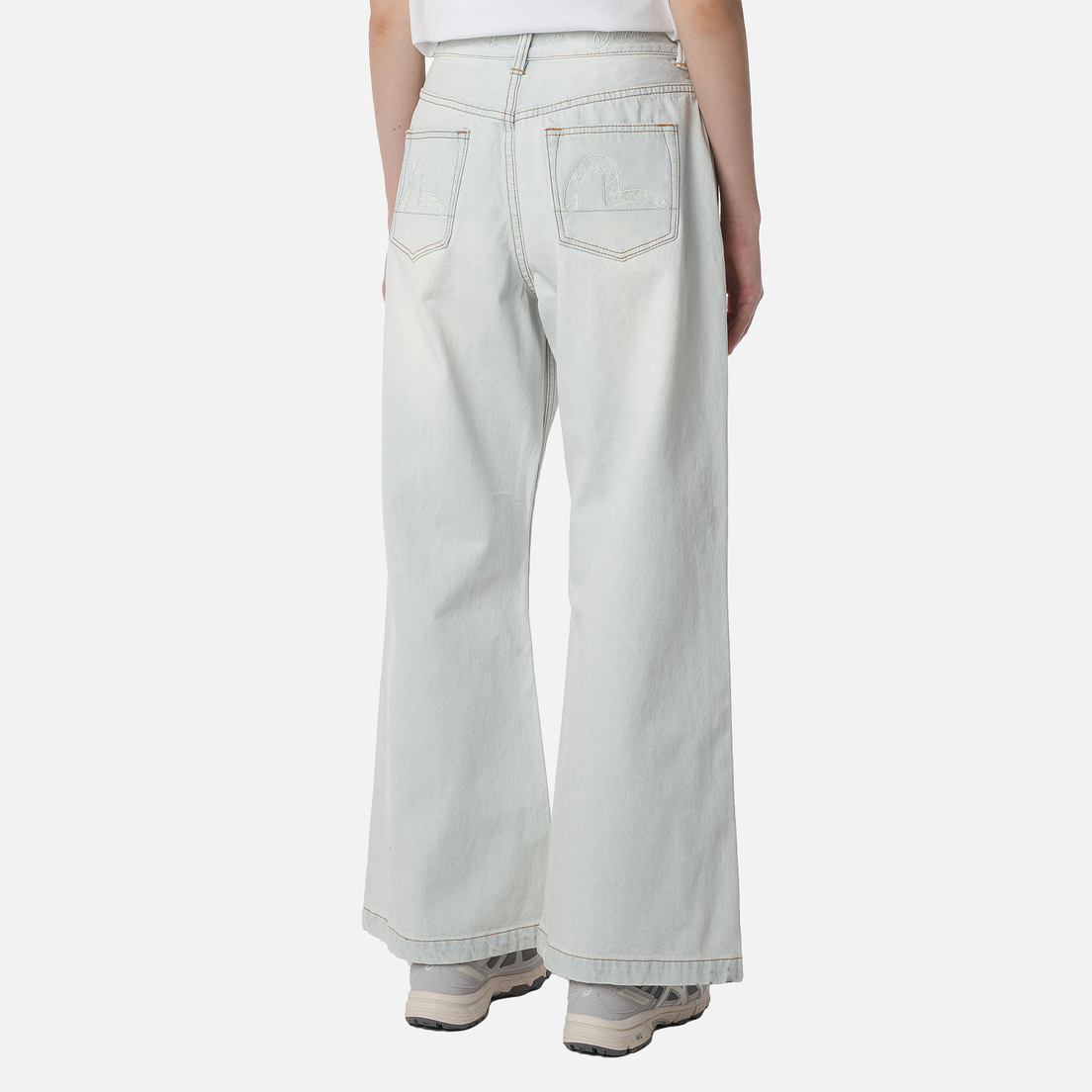 Evisu Женские джинсы Slitted Sleeves Seagull