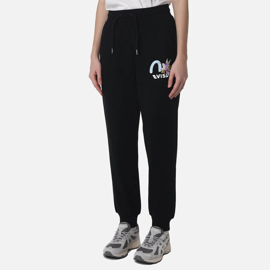 Evisu Женские брюки Hummingbird & Magnolia Flower Printed
