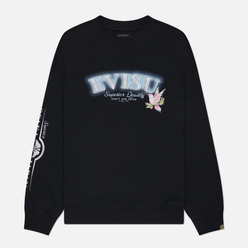 Evisu Женский лонгслив Logo Embroidery & Hummingbird Printed