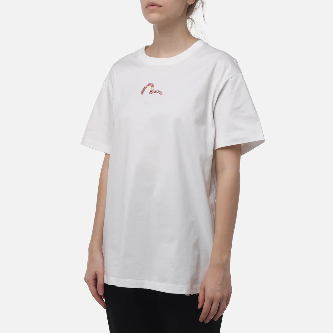 Evisu Женская футболка Magnolia & Knots Daicock Printed