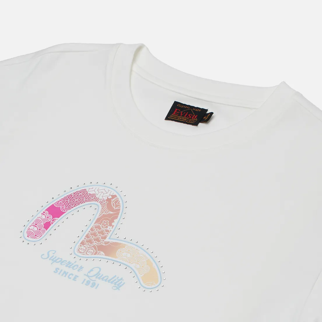 Evisu Женская футболка Seagull Foil Printed