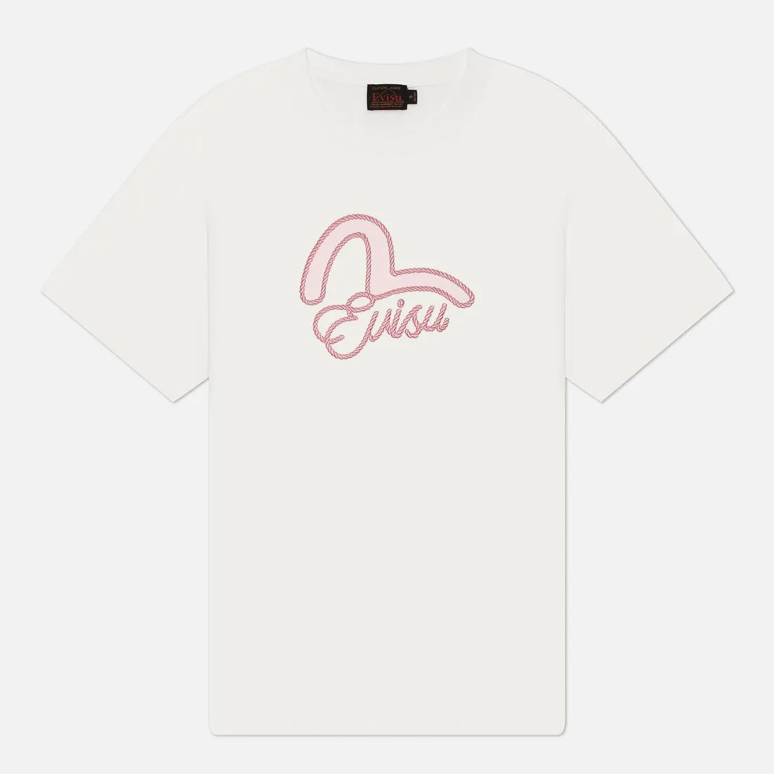 Evisu Женская футболка Seagull Print & Twisted Rope Logo Embroidery