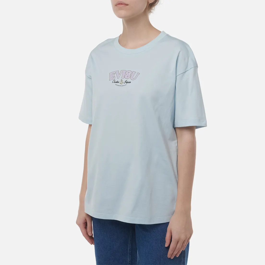 Evisu Женская футболка Twisted Rope & Daicock Anchor Print