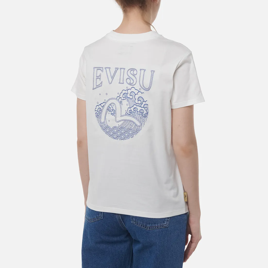 Evisu Женская футболка Nautical Theme Print & Embroidery