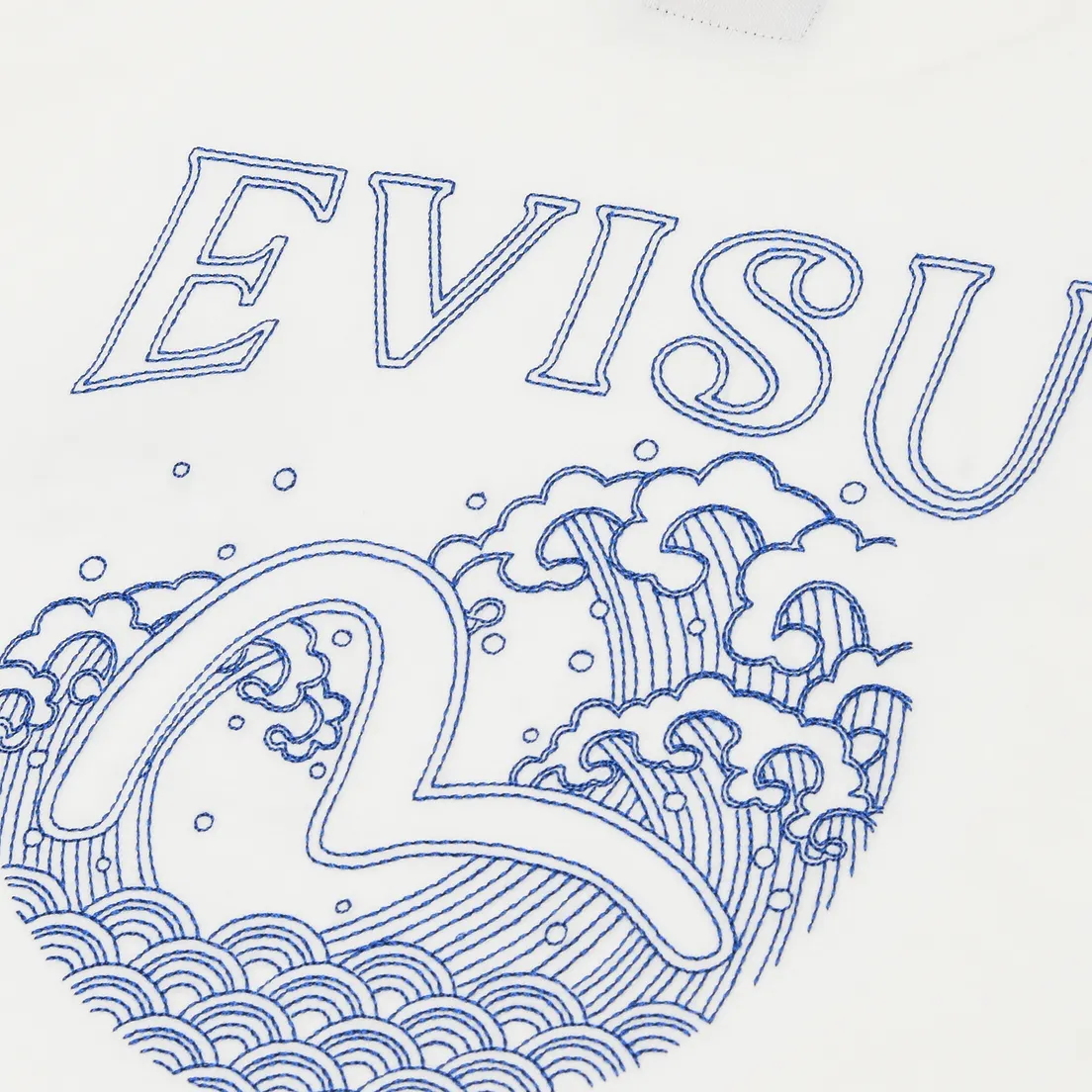 Evisu Женская футболка Nautical Theme Print & Embroidery